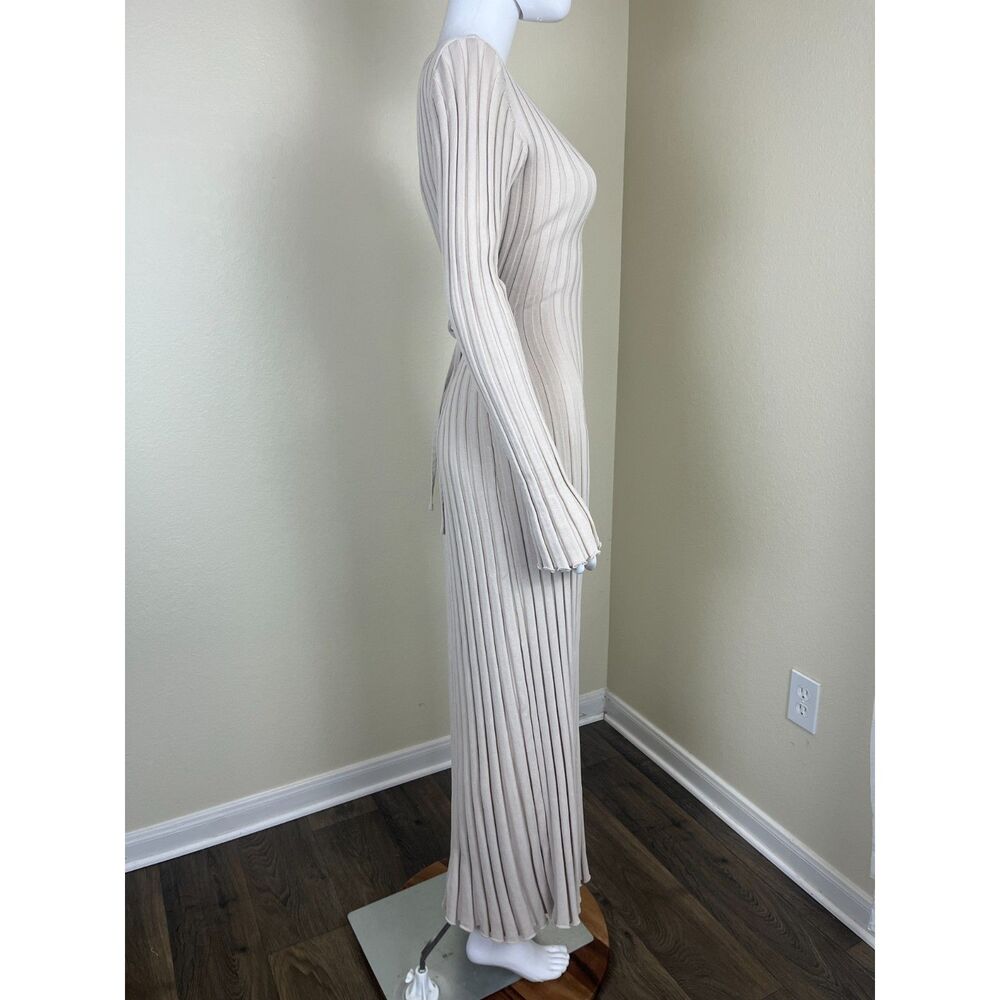 DISSH Women Size S Stone Reign Sleeved Ribbed Knit Maxi Sweater Bodycon Dress - Picture 14 of 17